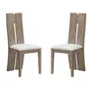 Streamdale Furniture Streamdale Set Of 2 Wooden Dining Chairs With Cushioned Seat