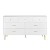 Streamdale Furniture Streamdale Seven Drawers Large Chest Of Drawer Cabinet With Golden Handle