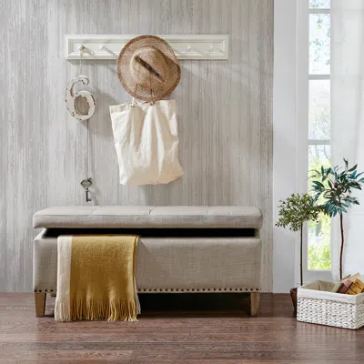 Streamdale Furniture Streamdale Shandra Ii Tufted Top Storage Bench
