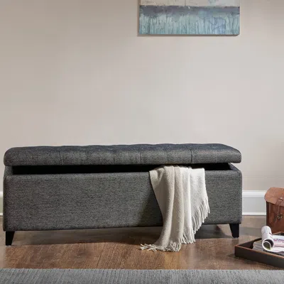 Streamdale Furniture Streamdale Shandra Tufted Top Storage Bench