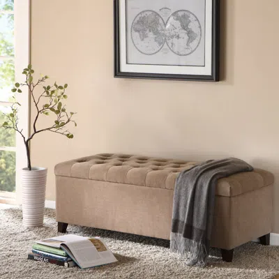 Streamdale Furniture Streamdale Shandra Tufted Top Storage Bench
