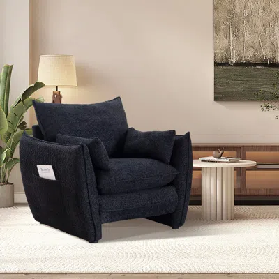 Streamdale Furniture Streamdale Sharp-angle Modern Black Chair