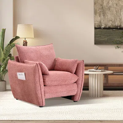 Streamdale Furniture Streamdale Sharp-angle Modern Chair - Red
