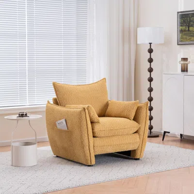 Streamdale Furniture Streamdale Sharp-angle Modern Chair - Yellow