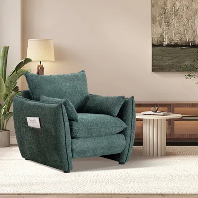 Streamdale Furniture Streamdale Sharp-angle Modern Green Chair