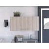 Streamdale Furniture Streamdale Shelburne 2-door 2-compartment Wall Cabinet White And Light Grey