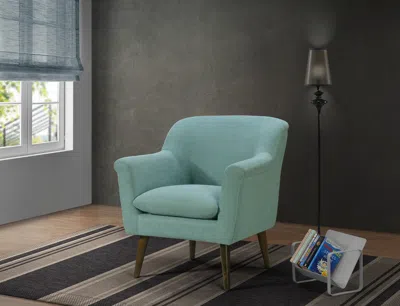 Streamdale Furniture Streamdale Shelby Woven Fabric Oversized Armchair In Green