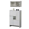 Streamdale Furniture Streamdale Shoe & Wall Storage Cabinet Compact Entryway Organizer