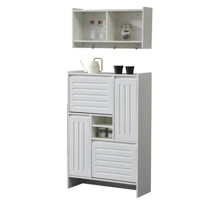 Streamdale Furniture Streamdale Shoe & Wall Storage Cabinet Compact Entryway Organizer