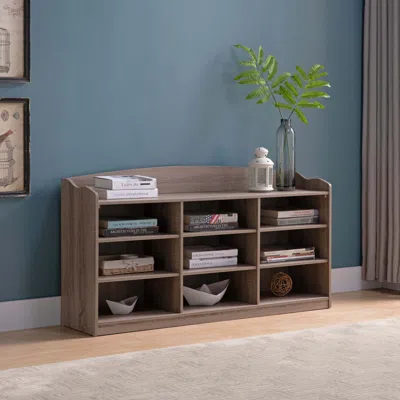 Streamdale Furniture Streamdale Shoe Bench Dark Taupe In Brown