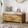 Streamdale Furniture Streamdale Shoe Bench With Cushion & Storage - Entryway