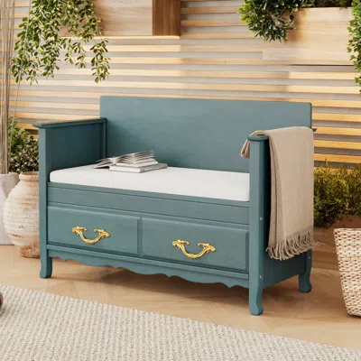 Streamdale Furniture Streamdale Shoe Bench With Storage & Cushion - Entryway & Living Room