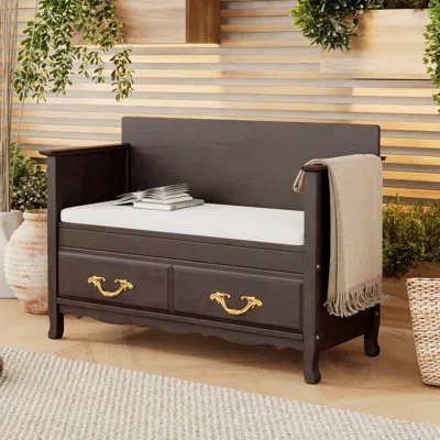 Streamdale Furniture Streamdale Shoe Bench With Storage & Cushion - Entryway & Living Room