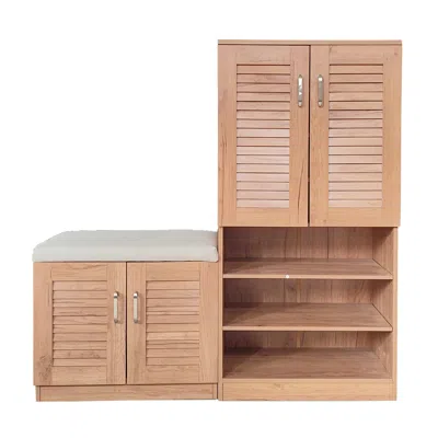 Streamdale Furniture Streamdale Shoe Cabinet With Storage & Bench