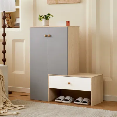 Streamdale Furniture Streamdale Shoe Storage Bench With Adjustable Shelves