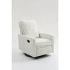 Streamdale Furniture Streamdale Short Plush Manual Button Armchair Sofa In White