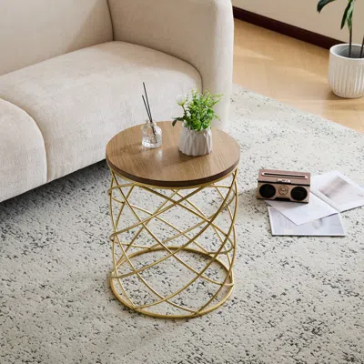 Streamdale Furniture Streamdale Side Table [mdf Top + Metal Frame]