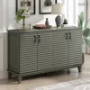 Streamdale Furniture Streamdale Sideboard With 4 Door Large Storage Buffet With Adjustable Shelves And Metal Handles For 