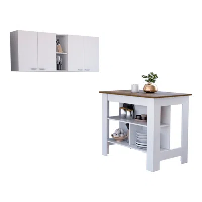 Streamdale Furniture Streamdale Sierra 7-shelf 4-door 2-piece Kitchen Set