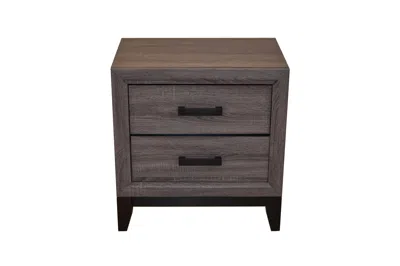 Streamdale Furniture Streamdale Sierra Contemporary Style 2drawer Nightstand Made With Wood In Gray