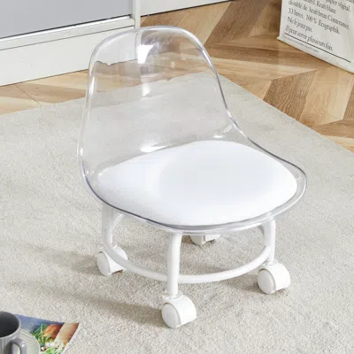 Streamdale Furniture Streamdale Silky Pulley White Chair (49 Char)