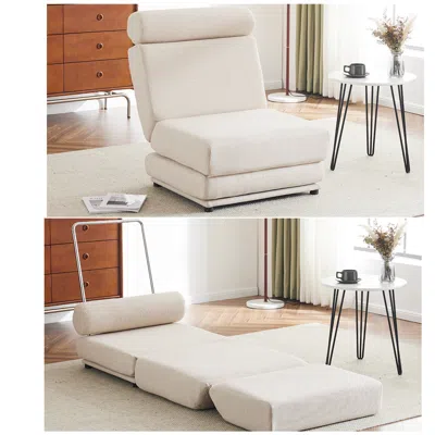 Streamdale Furniture Streamdale Single Sofa Chair Foldable Single Sofa Bed With Pillow