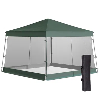Streamdale Furniture Streamdale Slant Leg Pop Up Canopy Tent With Netting And Carry Bag