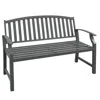 Streamdale Furniture Streamdale Slatted Outdoor Bench For Two Comfortable Park Bench Style For Porch