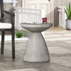 Streamdale Furniture Streamdale Sleek And Durable Concrete End Table For Effortless Outdoor Style