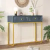 Streamdale Furniture Streamdale Sleek Modern Console Table With Stripe Design
