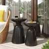 Streamdale Furniture Streamdale Sleek Outdoor Iron Side Table For Style And Functionality