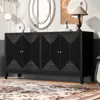 Streamdale Furniture Streamdale Sleek Storage Cabinet Vertical Line Design