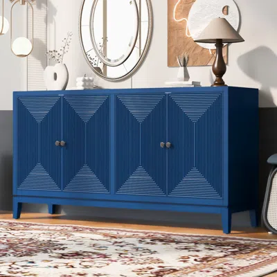 Streamdale Furniture Streamdale Sleek Storage Cabinet (vertical Line Design)
