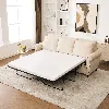 Streamdale Furniture Streamdale Sleeper Sofa Bed, Pull Out Couch, 3 Seater Sectional, Linen, Beige In Neutral