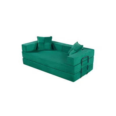 Streamdale Furniture Streamdale Sleeper Sofa Bed With Square Pillow - Corduroy Folding Mattress Couch