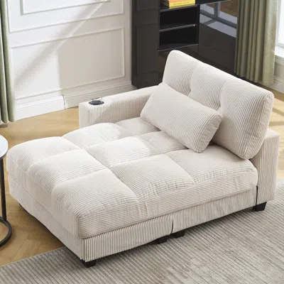 Streamdale Furniture Streamdale Sleeper Sofa Couch Bed,oversized Chaise Lounge Chair Cozy Cloud Couch