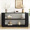 Streamdale Furniture Streamdale Slim Console Table With Shelf