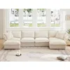Streamdale Furniture Streamdale Slipcovered U-shape Sectional Sofa Spacious & Comfortable