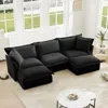 Streamdale Furniture Streamdale Slipcovered U Shape Sectional Sofa With Pillows