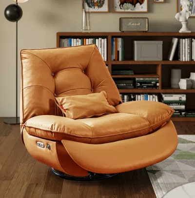 Streamdale Furniture Streamdale Smart Multifunction Recliner Chair Electric Yellow