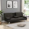 Streamdale Furniture Streamdale Sofa Bed With Armrest Two Holders Wood Frame