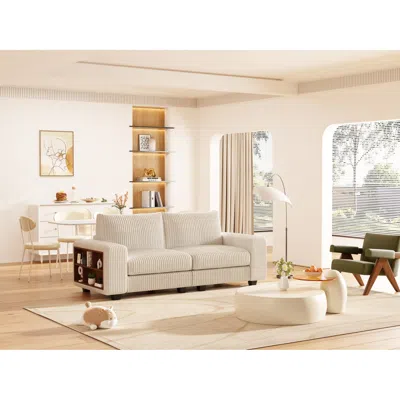 Streamdale Furniture Streamdale Sofa-locker Combo With Armrests