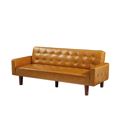Streamdale Furniture Streamdale Sofa Sofa Bed Brown Pu