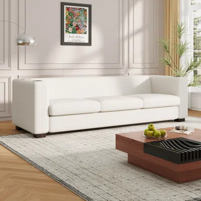 Streamdale Furniture Streamdale Sofa With Usb Ports, Cup Holders & Plush Comfort