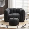 Streamdale Furniture Streamdale Soft Bean Bag Chair With Footstool