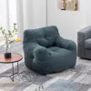 Streamdale Furniture Streamdale Soft Tufted Foam Bean Bag Chair With Teddy Fabric Green