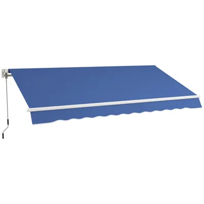 Streamdale Furniture Streamdale Solid Aluminum Retractable Awning With Adjustable Canopy And Uv Protection