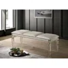 Streamdale Furniture Streamdale Solid Wood Bench With Crystal Accent