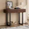 Streamdale Furniture Streamdale Solid Wood Fluted Console Table
