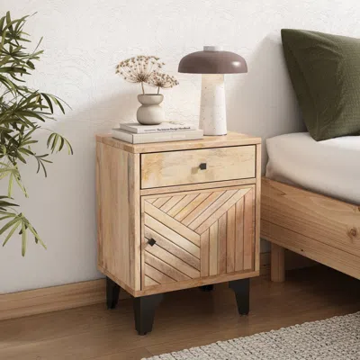 Streamdale Furniture Streamdale Solid Wood Nightstand